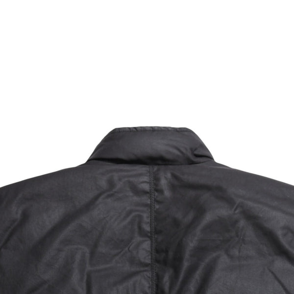 極美品 CHROME HEARTS クロムハーツ パーフェクト ダガージップナイロンダウンベスト ブラック シルバー金具 サイズM 中古 4a008909
