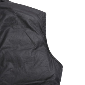 極美品 CHROME HEARTS クロムハーツ パーフェクト ダガージップナイロンダウンベスト ブラック シルバー金具 サイズM 中古 4a008909