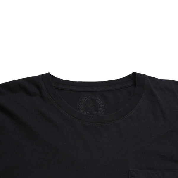 CHROME HEARTS クロムハーツ 半袖Tシャツ サイズL CHプラス ホースシュー ブラック ホワイト プリント 美品 中古 4a008906
