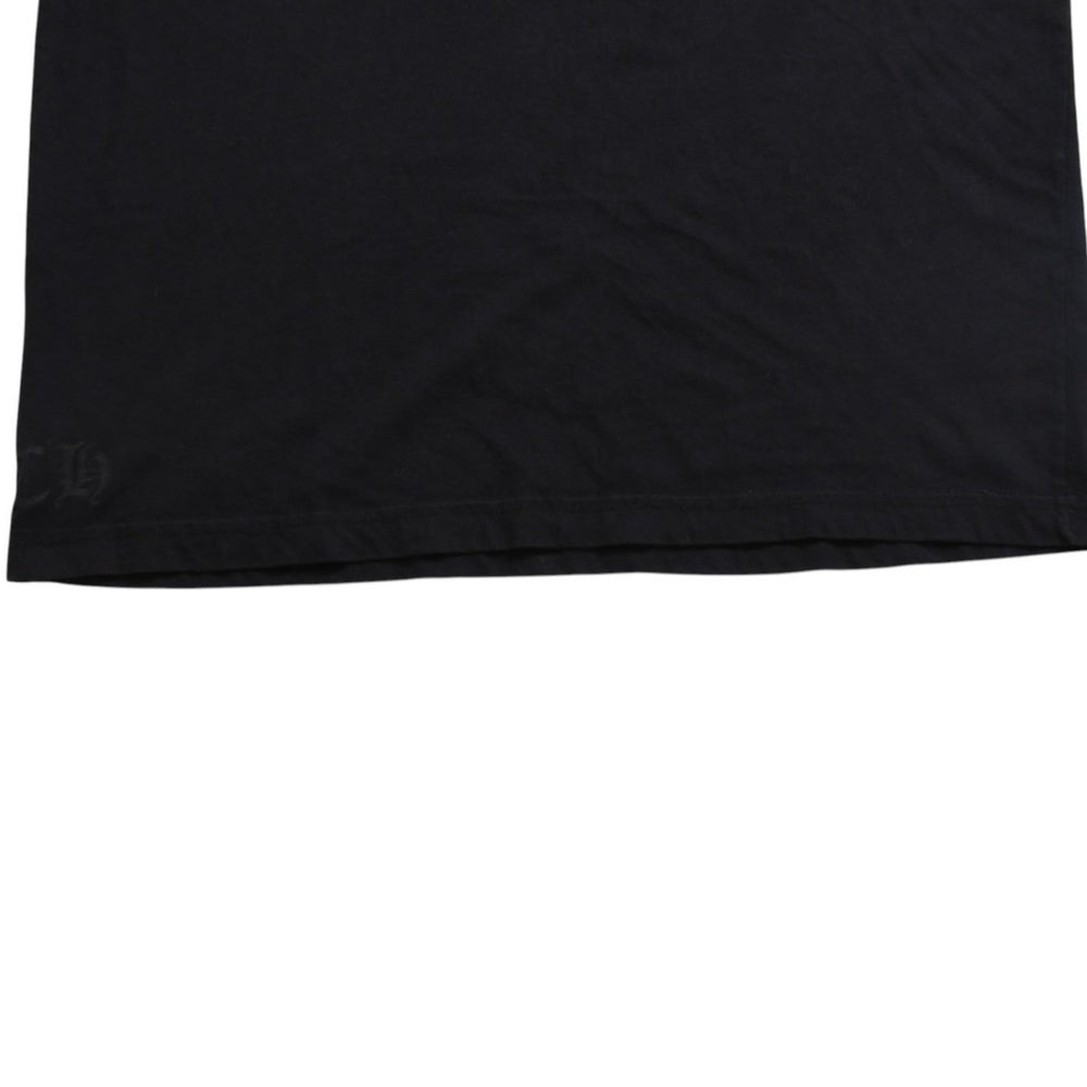 CHROME HEARTS クロムハーツ 半袖Tシャツ サイズL CHプラス ホースシュー ブラック ホワイト プリント 美品 中古 4a008906