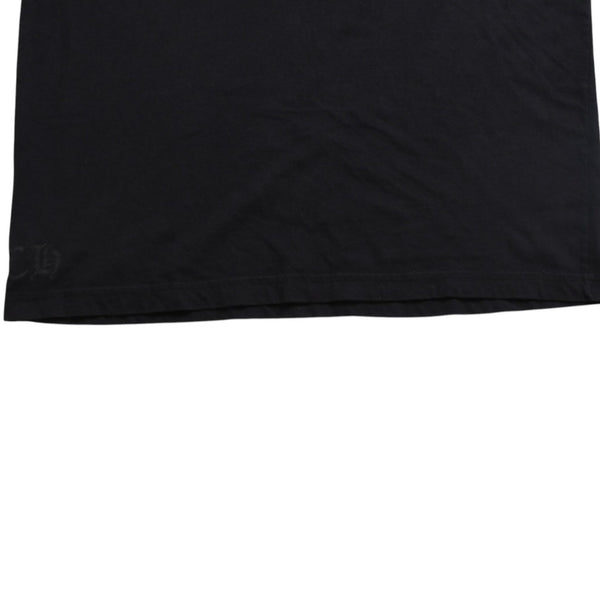 CHROME HEARTS クロムハーツ 半袖Tシャツ サイズL CHプラス ホースシュー ブラック ホワイト プリント 美品 中古 4a008906