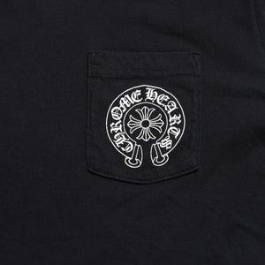 CHROME HEARTS クロムハーツ 半袖Tシャツ サイズL CHプラス ホースシュー ブラック ホワイト プリント 美品 中古 4a008906