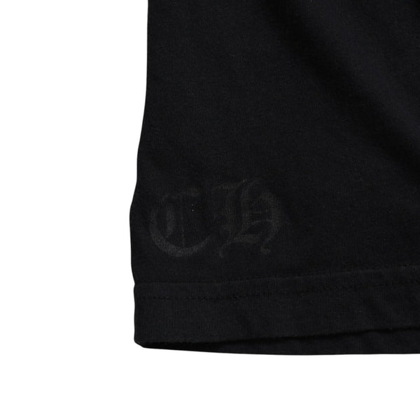 CHROME HEARTS クロムハーツ 半袖Tシャツ サイズL CHプラス ホースシュー ブラック ホワイト プリント 美品 中古 4a008906