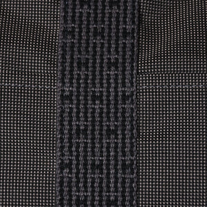 極美品 HERMES エルメス エールライン トート MM ハンドバッグ キャンバス グレー ブラック シルバー金具 中古 4a008892