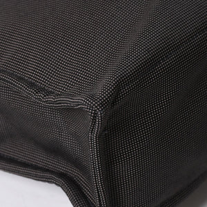 極美品 HERMES エルメス エールライン トート MM ハンドバッグ キャンバス グレー ブラック シルバー金具 中古 4a008892