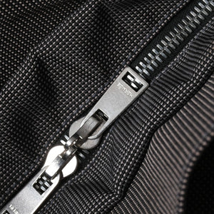 極美品 HERMES エルメス エールライン トート MM ハンドバッグ キャンバス グレー ブラック シルバー金具 中古 4a008892