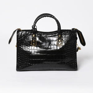 Like new BALENCIAGA Classic Metal Edge City 2WAY Bag Handbag Shoulder Bag 432831 Black Gold Hardware Used 4a008334