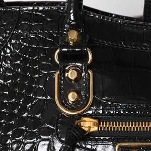 Like new BALENCIAGA Classic Metal Edge City 2WAY Bag Handbag Shoulder Bag 432831 Black Gold Hardware Used 4a008334