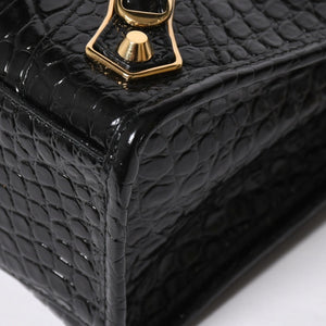 Like new BALENCIAGA Classic Metal Edge City 2WAY Bag Handbag Shoulder Bag 432831 Black Gold Hardware Used 4a008334