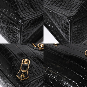 Like new BALENCIAGA Classic Metal Edge City 2WAY Bag Handbag Shoulder Bag 432831 Black Gold Hardware Used 4a008334