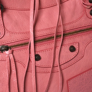 Very Good Condition BALENCIAGA Classic City 2WAY Bag Handbag Shoulder Bag 235216 Pink Leather Bronze Hardware Used 4a008320
