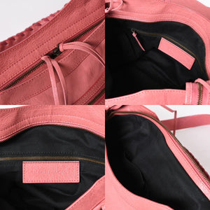 Very Good Condition BALENCIAGA Classic City 2WAY Bag Handbag Shoulder Bag 235216 Pink Leather Bronze Hardware Used 4a008320