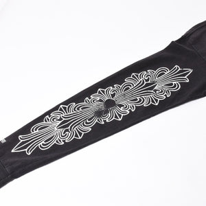 CHROME HEARTS クロムハーツ オールド 長袖Tシャツ サイズM NEW YORK限定 フローラルクロス ブラック 美品 中古 4a008904