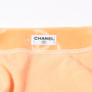 新品同様品 CHANEL シャネル 長袖 カーディガン 長袖シャツ オレンジ サイズ38 ココマーク ボタン 中古 4a008594