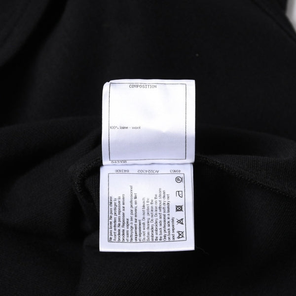 新品同様 CHANEL シャネル タンクトップ メンズ カメリア ココマーク P64484 イタリア製 ウール ラインストーン ブラック サイズ46 中古 4a008663