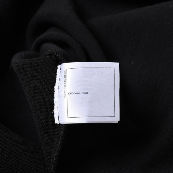 新品同様 CHANEL シャネル タンクトップ メンズ カメリア ココマーク P64484 イタリア製 ウール ラインストーン ブラック サイズ46 中古 4a008663