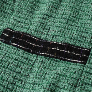 極美品 CHANEL シャネル ツイードジャケット メンズ P36831W04383 サイズ50 ココマーク ウール グリーン メンズ 中古 4a008696