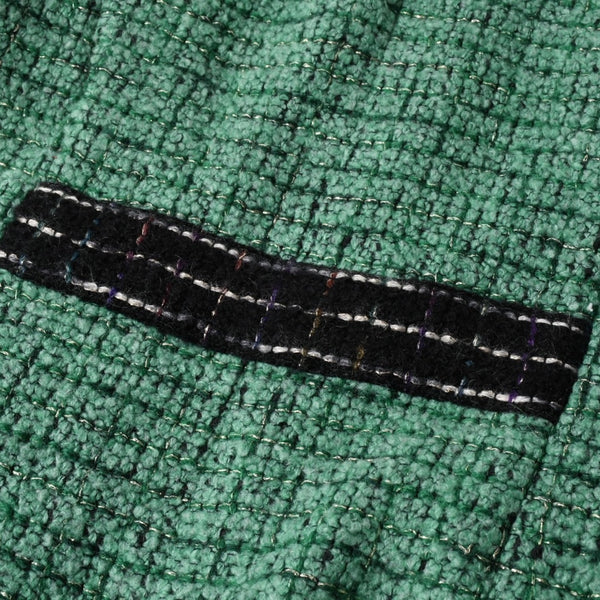 極美品 CHANEL シャネル ツイードジャケット メンズ P36831W04383 サイズ50 ココマーク ウール グリーン メンズ 中古 4a008696