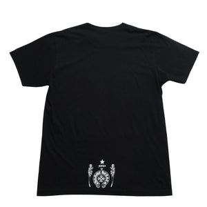 Very Good Condition CHROME HEARTS × FOTI Short Sleeve T-shirt Size L Black White Print Skull Used 4a008908