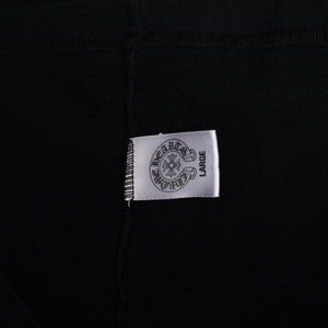 Very Good Condition CHROME HEARTS Vertical Logo Long Sleeve T-shirt Size L CH Plus Horseshoe Black White Used 4a008907