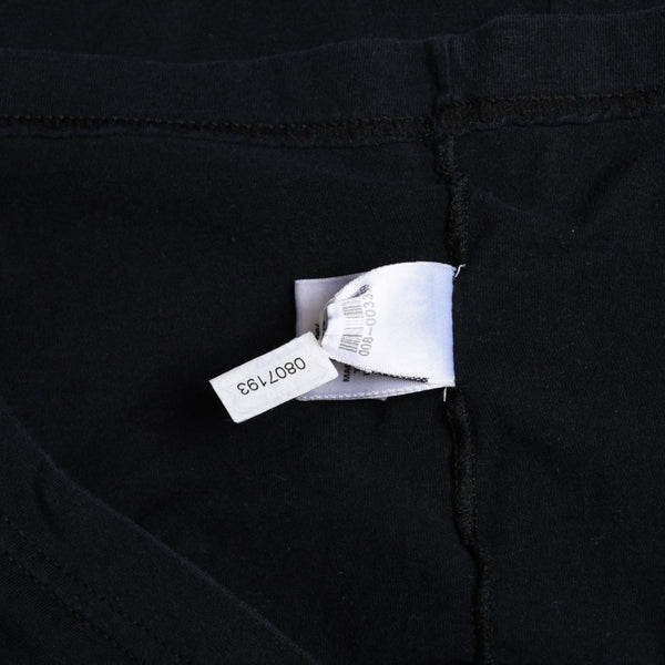 Very Good Condition CHROME HEARTS Vertical Logo Long Sleeve T-shirt Size L CH Plus Horseshoe Black White Used 4a008907