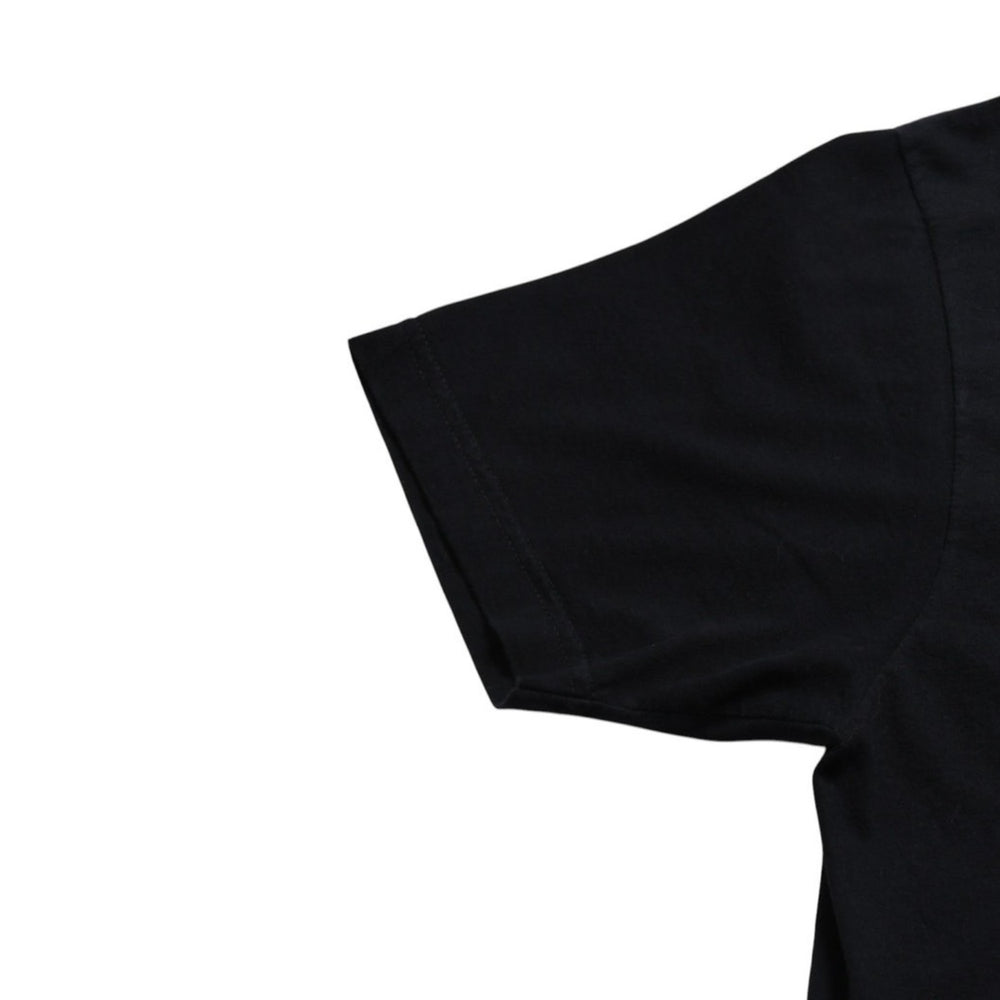 極美品 CHROME HEARTS クロムハーツ × FOTI フォティ 半袖Tシャツ サイズL ブラック ホワイト プリント スカル 中古 4a008908