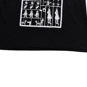 Very Good Condition CHROME HEARTS × FOTI Short Sleeve T-shirt Size L Black White Print Skull Used 4a008908