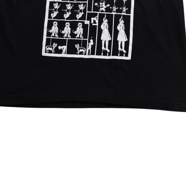 Very Good Condition CHROME HEARTS × FOTI Short Sleeve T-shirt Size L Black White Print Skull Used 4a008908