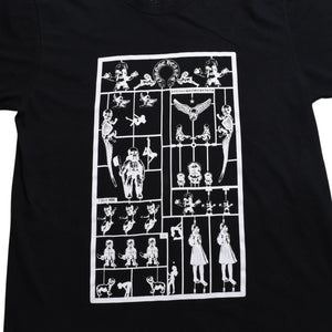 Very Good Condition CHROME HEARTS × FOTI Short Sleeve T-shirt Size L Black White Print Skull Used 4a008908