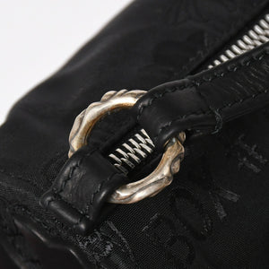 新品未使用 CHROME HEARTS クロムハーツ ナイロンポーチ Nylon Top Handle Bag 新作 総柄 マルチロゴ ナイロン バッグ レザーパッチ 中古 4a008914