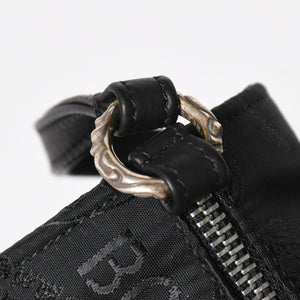 新品未使用 CHROME HEARTS クロムハーツ ナイロンポーチ Nylon Top Handle Bag 新作 総柄 マルチロゴ ナイロン バッグ レザーパッチ 中古 4a008914