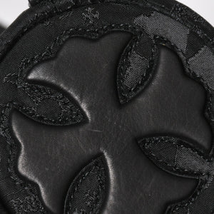 新品未使用 CHROME HEARTS クロムハーツ ナイロンポーチ Nylon Top Handle Bag 新作 総柄 マルチロゴ ナイロン バッグ レザーパッチ 中古 4a008914
