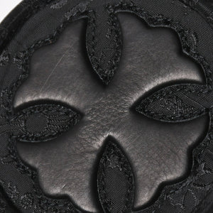 新品未使用 CHROME HEARTS クロムハーツ ナイロンポーチ Nylon Top Handle Bag 新作 総柄 マルチロゴ ナイロン バッグ レザーパッチ 中古 4a008914