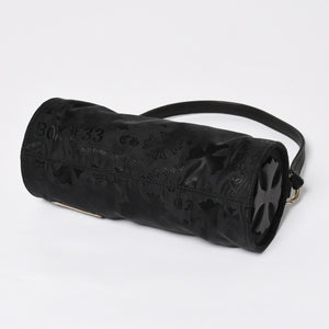 新品未使用 CHROME HEARTS クロムハーツ ナイロンポーチ Nylon Top Handle Bag 新作 総柄 マルチロゴ ナイロン バッグ レザーパッチ 中古 4a008914