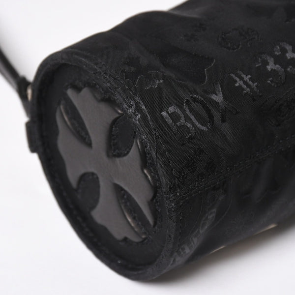 新品未使用 CHROME HEARTS クロムハーツ ナイロンポーチ Nylon Top Handle Bag 新作 総柄 マルチロゴ ナイロン バッグ レザーパッチ 中古 4a008914