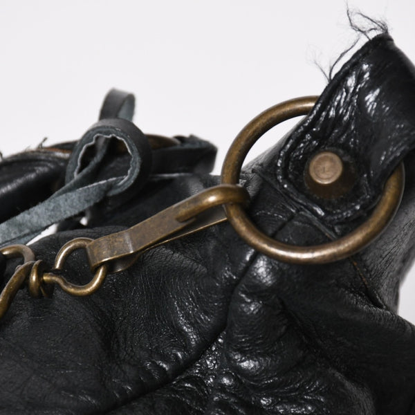 極美品 BALENCIAGA バレンシアガ ザ ファースト 2WAY ハンドバッグ ショルダーバッグ ブラック ブロンズ金具 103208 中古 4a008385