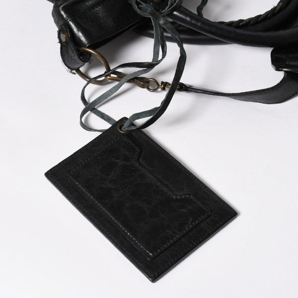 極美品 BALENCIAGA バレンシアガ ザ ファースト 2WAY ハンドバッグ ショルダーバッグ ブラック ブロンズ金具 103208 中古 4a008385