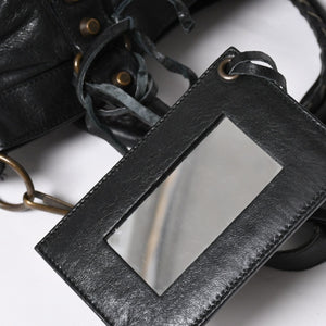 極美品 BALENCIAGA バレンシアガ ザ ファースト 2WAY ハンドバッグ ショルダーバッグ ブラック ブロンズ金具 103208 中古 4a008385