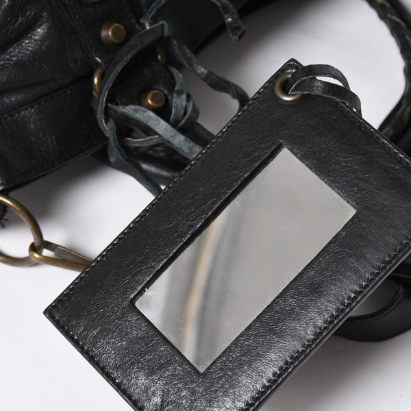 極美品 BALENCIAGA バレンシアガ ザ ファースト 2WAY ハンドバッグ ショルダーバッグ ブラック ブロンズ金具 103208 中古 4a008385