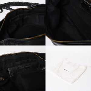 極美品 BALENCIAGA バレンシアガ ザ ファースト 2WAY ハンドバッグ ショルダーバッグ ブラック ブロンズ金具 103208 中古 4a008385