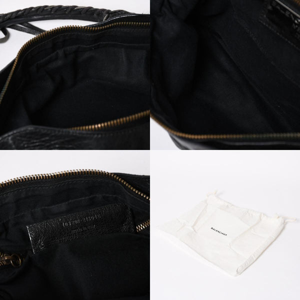 極美品 BALENCIAGA バレンシアガ ザ ファースト 2WAY ハンドバッグ ショルダーバッグ ブラック ブロンズ金具 103208 中古 4a008385