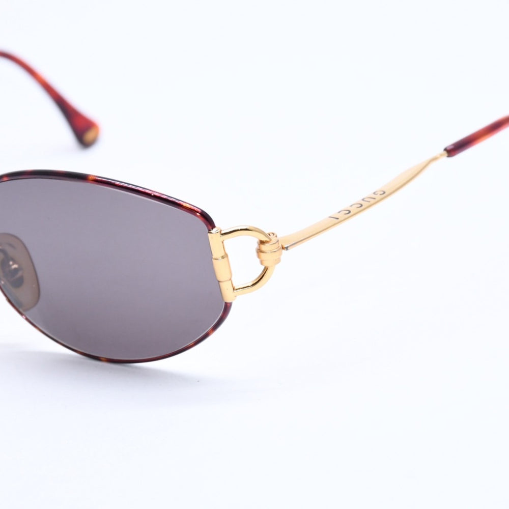 GUCCI グッチ サングラス アイウェア GG 2600/S サイズ60□20 125 ホースビット ゴールド べっ甲カラー 美品 中古 4a008443