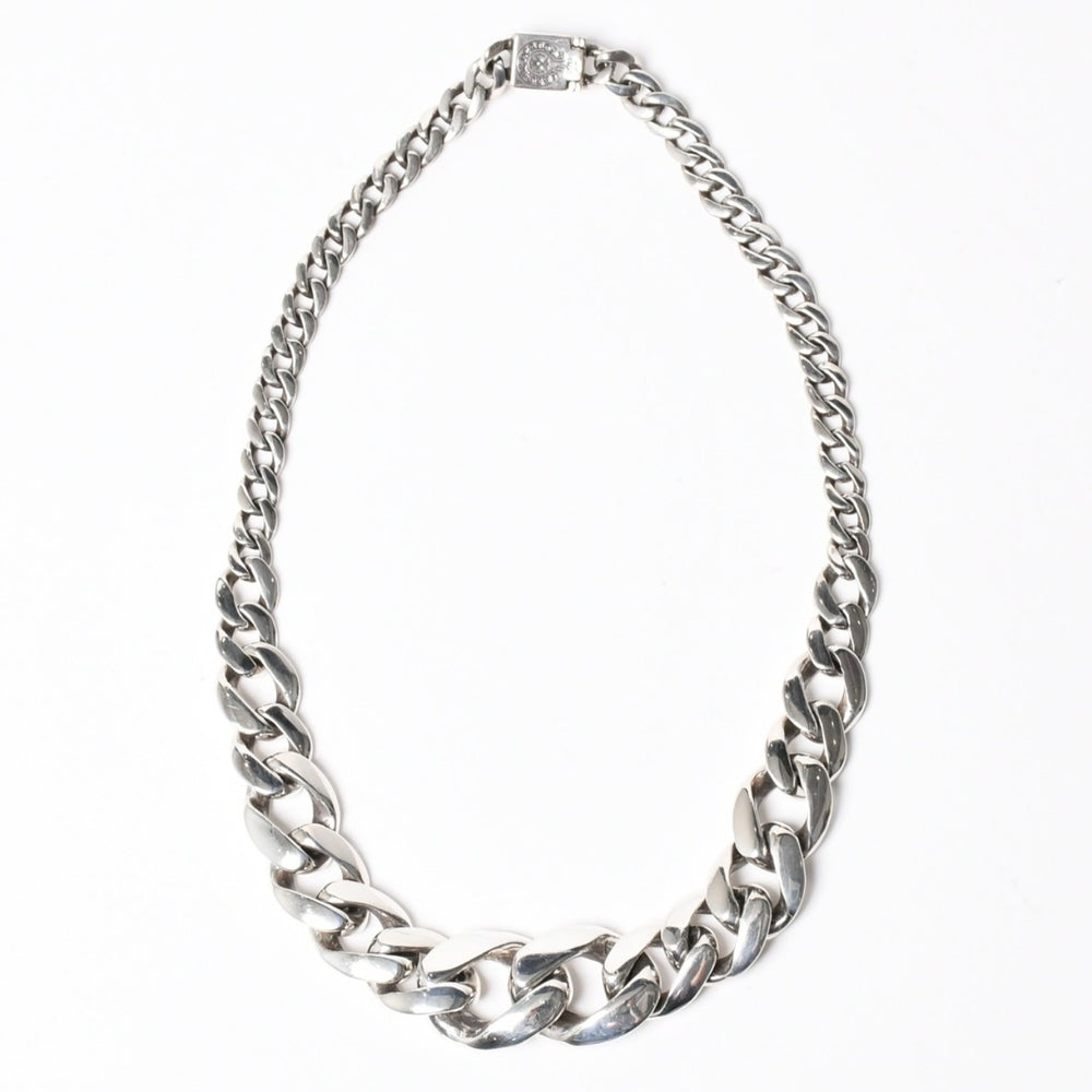 新品同様 CHROME HEARTS クロムハーツ TAPERED CLSC LNK テーパード クラシックリンク ネックレス 重量約106.85g 全長約42cm 中古 4a008876