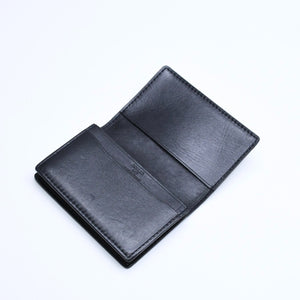 Very good condition GOYARD Saint Sulpice Herringbone Card Case STSULPPMLTY01CL01X Black PVC Leather Used 4a007176