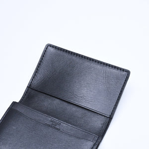 Very good condition GOYARD Saint Sulpice Herringbone Card Case STSULPPMLTY01CL01X Black PVC Leather Used 4a007176