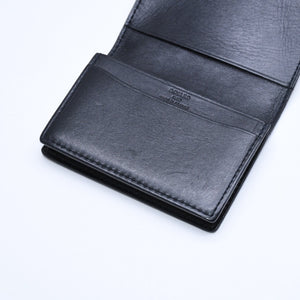 Very good condition GOYARD Saint Sulpice Herringbone Card Case STSULPPMLTY01CL01X Black PVC Leather Used 4a007176