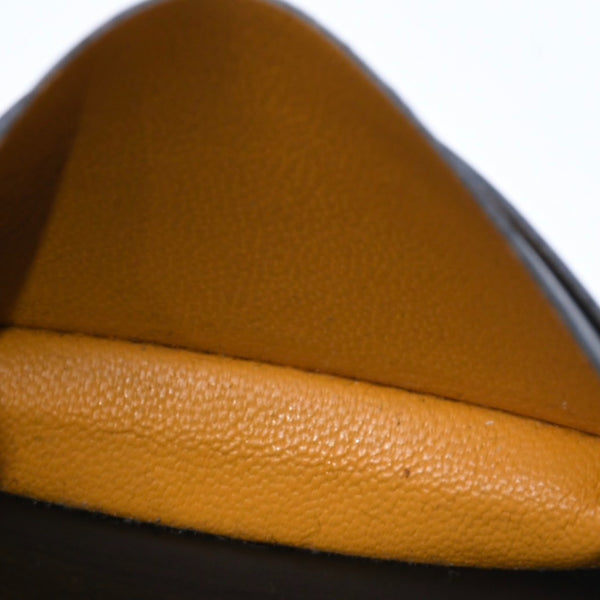 Very good condition GOYARD Saint Sulpice Herringbone Card Case STSULPPMLTY01CL01X Black PVC Leather Used 4a007176