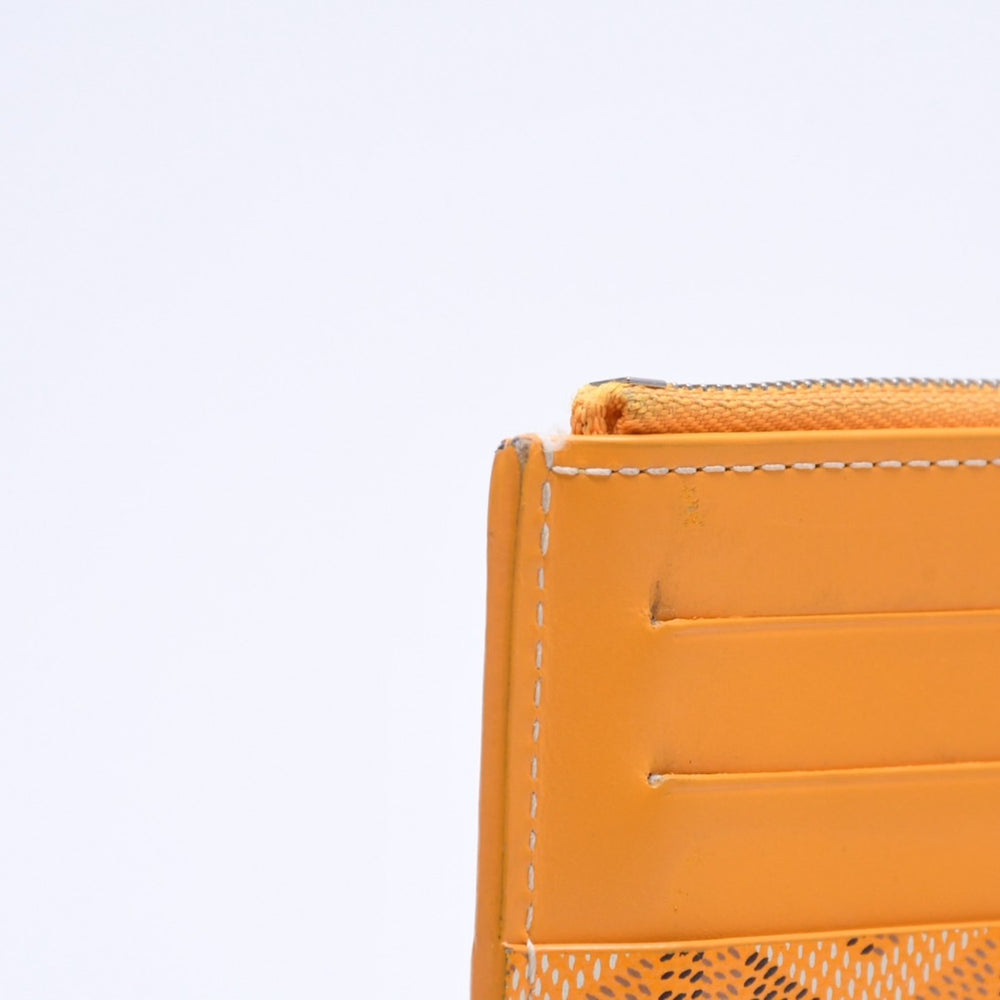 Very good condition GOYARD Insert Louise long wallet multi-wallet PVC leather yellow used 4a008900