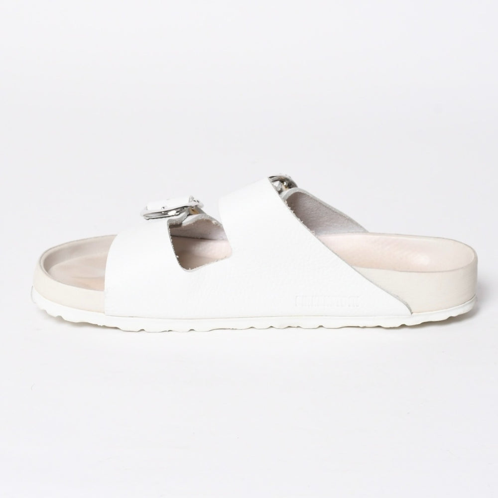 極美品 CHROMEHEARTS クロムハーツ BIRKENSTOCK ビルケンシュトック ARIZONA アリゾナ サンダル ホワイト サイズ42 中古 4a008600