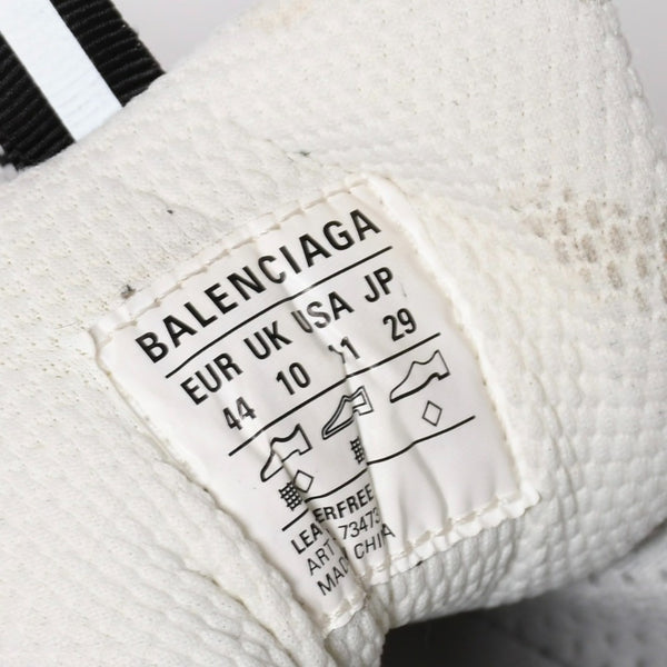 BALENCIAGA バレンシアガ スニーカー 靴 3XL ホワイト シルバー ブラック 734734 サイズ44 良品 中古 4a008967